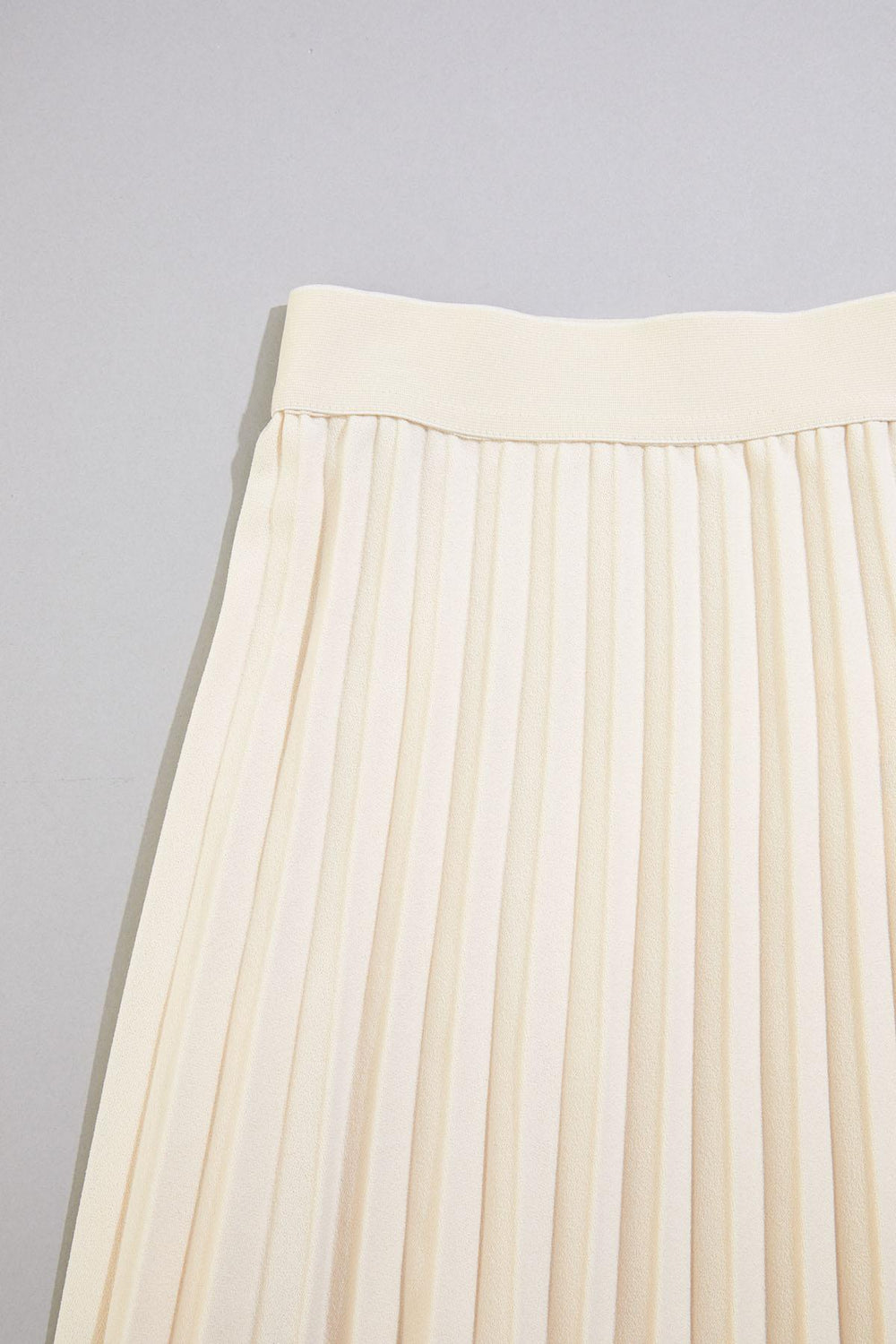 cache beige pleated crepe maxi skirt Versona Caché