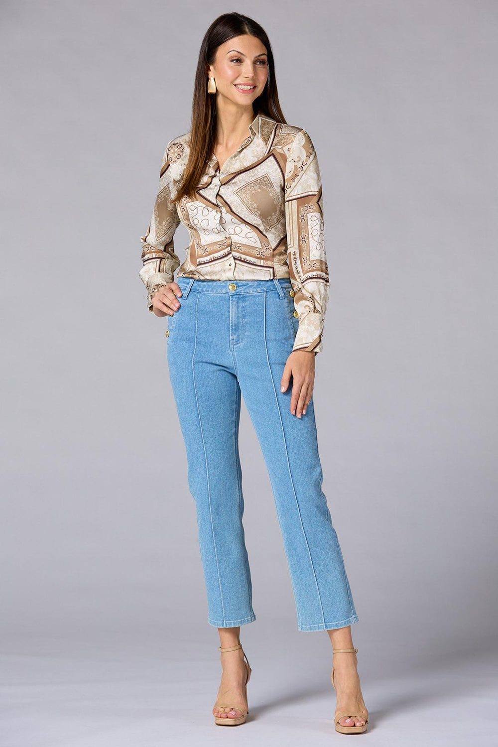 cache patchwork status print blouse Versona Caché