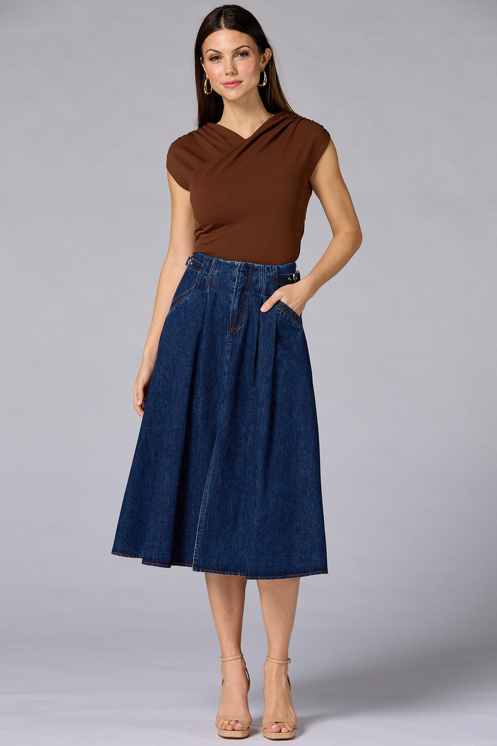 cache overlap knit top Versona Caché