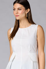 cache poplin pleated peplum tank Versona Caché