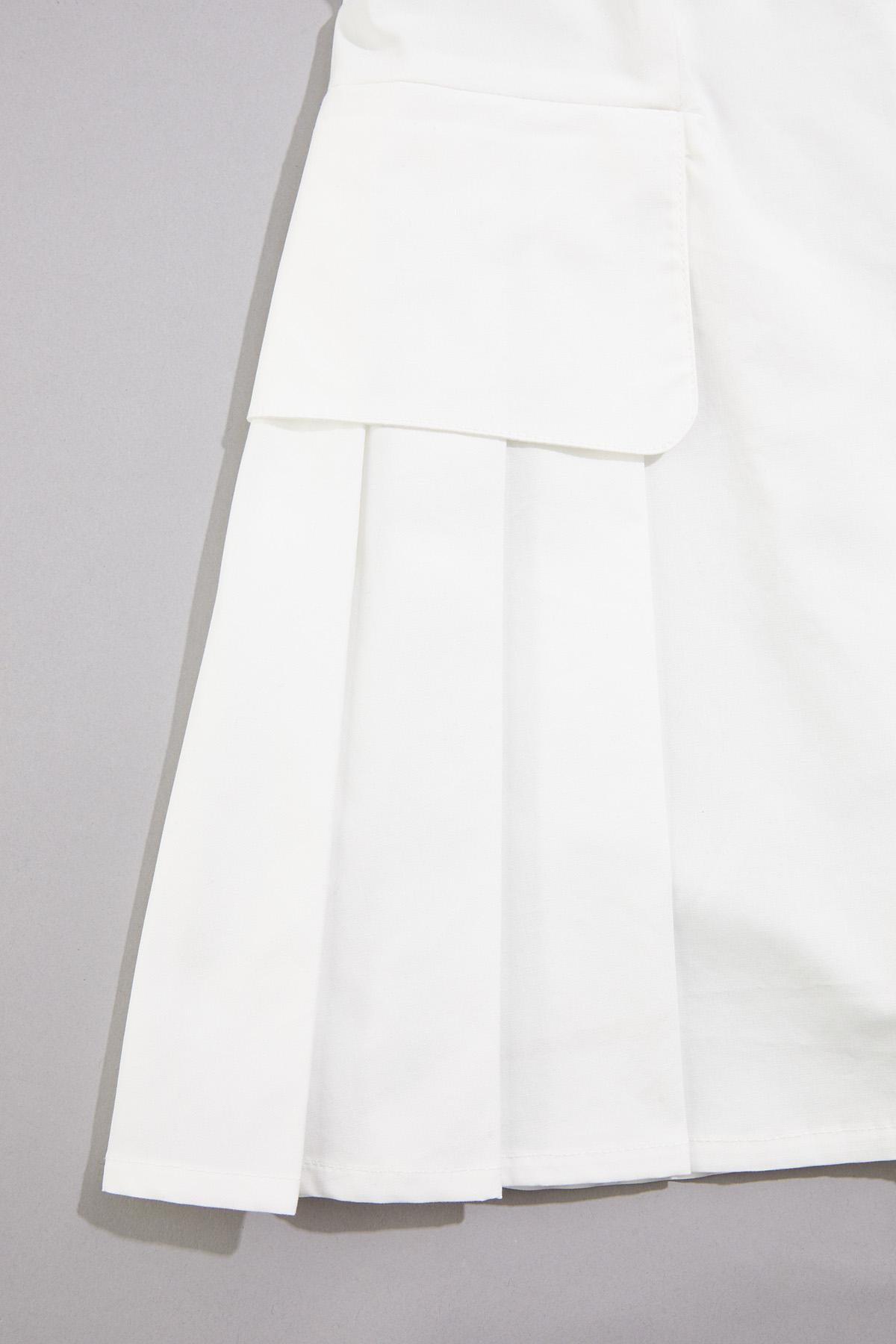 cache poplin pleated peplum tank Versona Caché