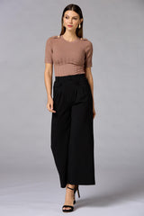 cache ribbed button shoulder sweater Versona Caché