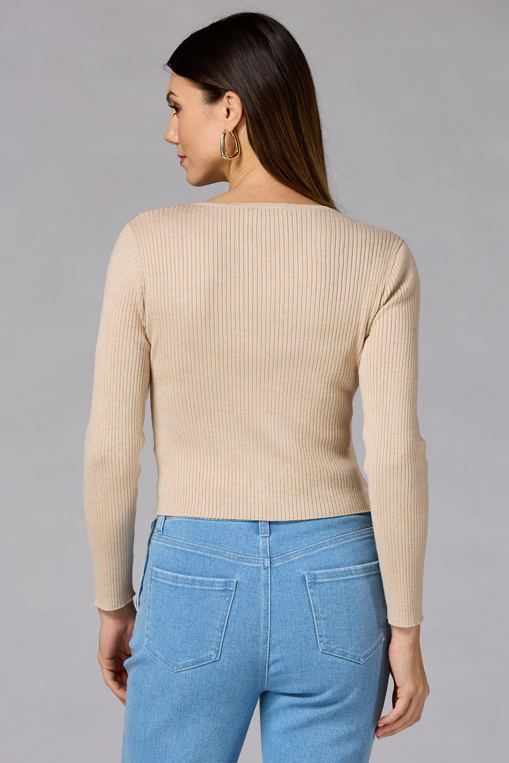 cache covered button cardigan Versona Caché