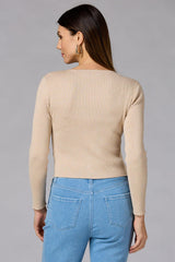 cache covered button cardigan Versona Caché