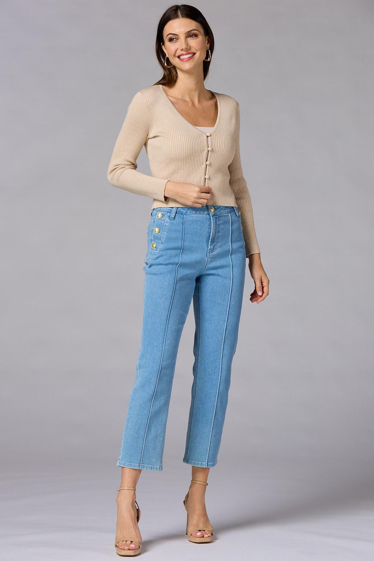 cache covered button cardigan Versona Caché