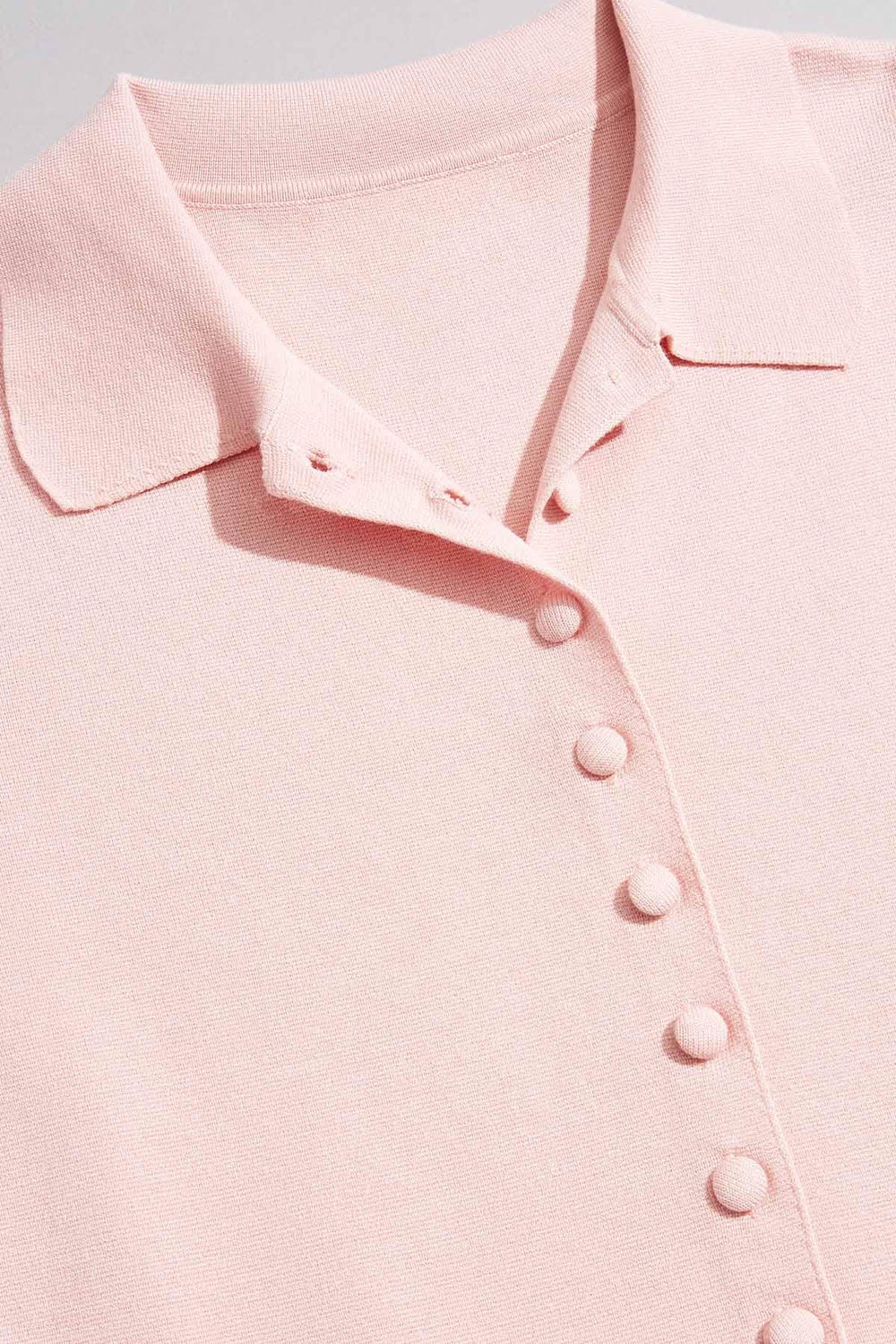 cache button down peplum sweater Versona Caché