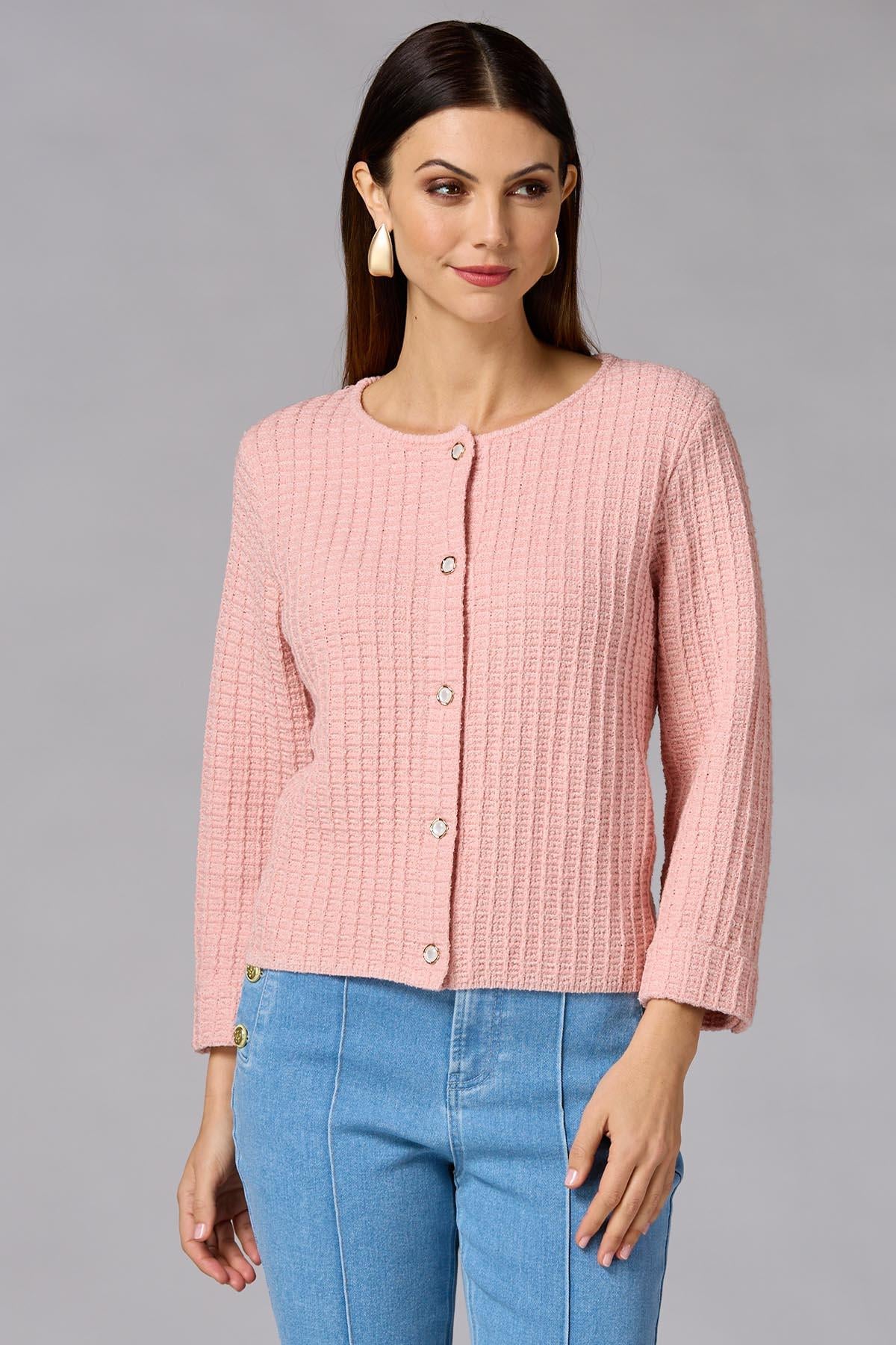 cache waffle knit cardigan Versona Caché