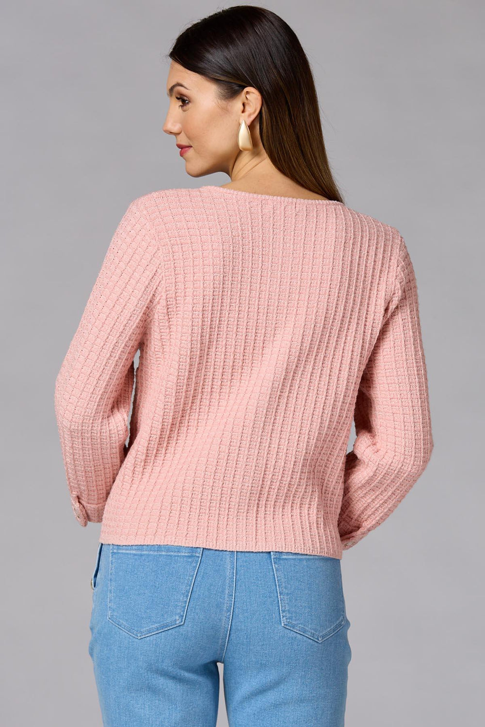 cache waffle knit cardigan Versona Caché