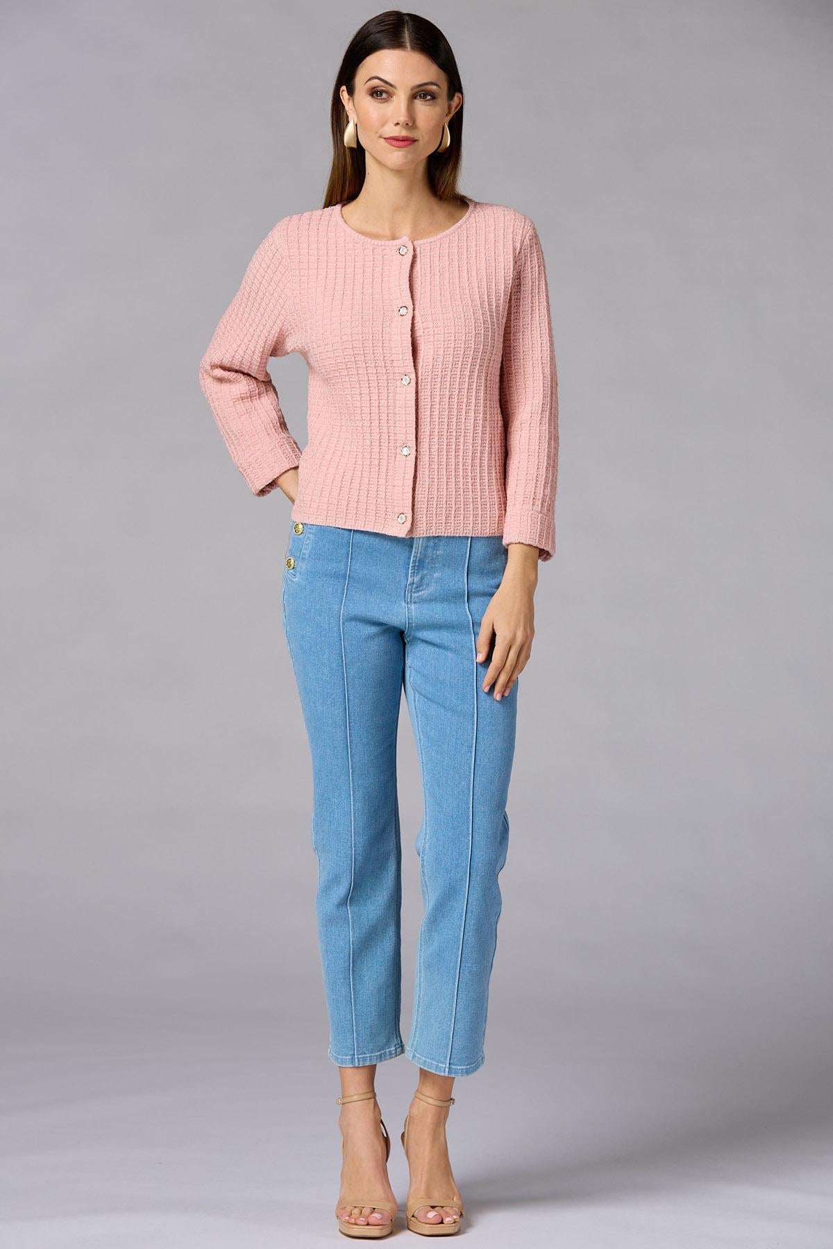 cache waffle knit cardigan Versona Caché