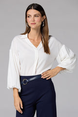 cache puffy sleeve blouse Versona Caché