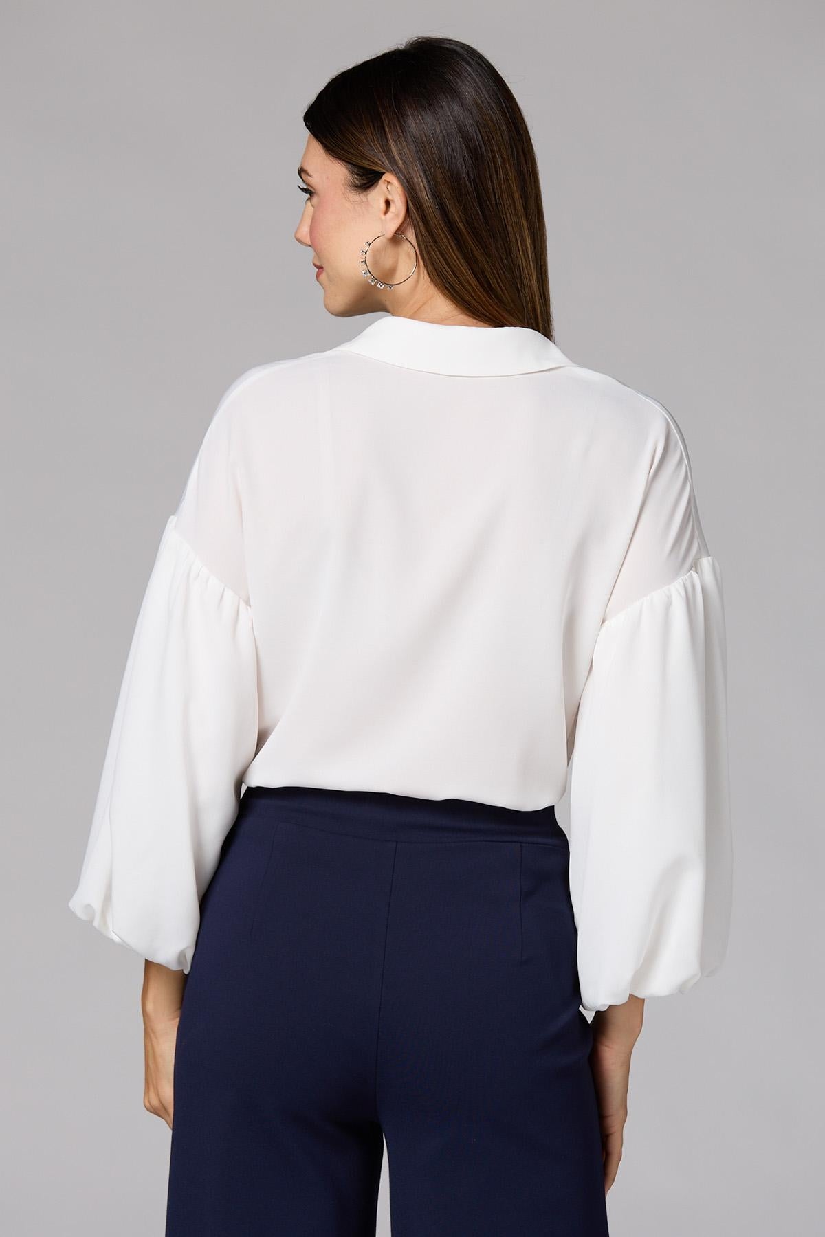 cache puffy sleeve blouse Versona Caché