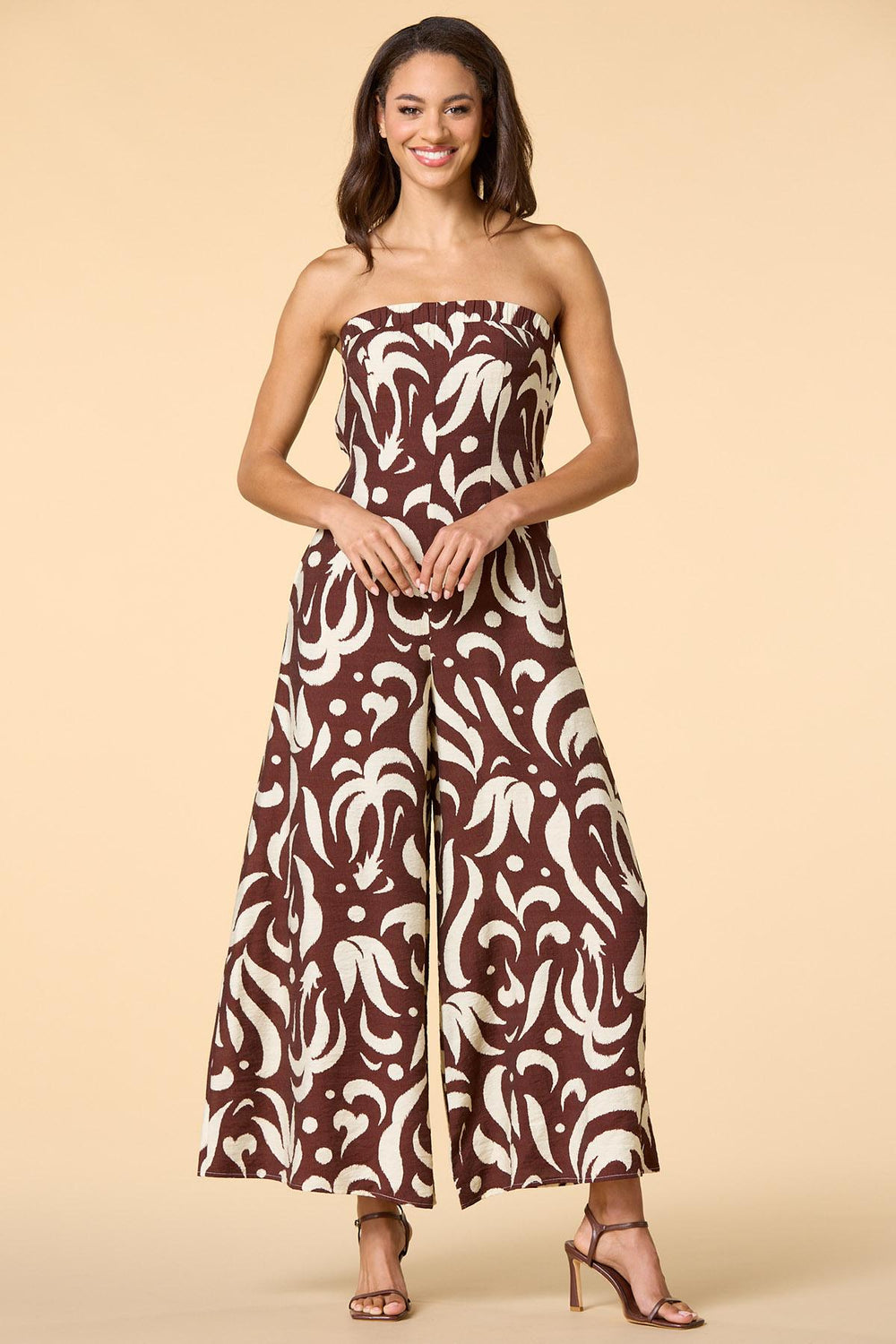 where in the world strapless jumpsuit Versona Apparel