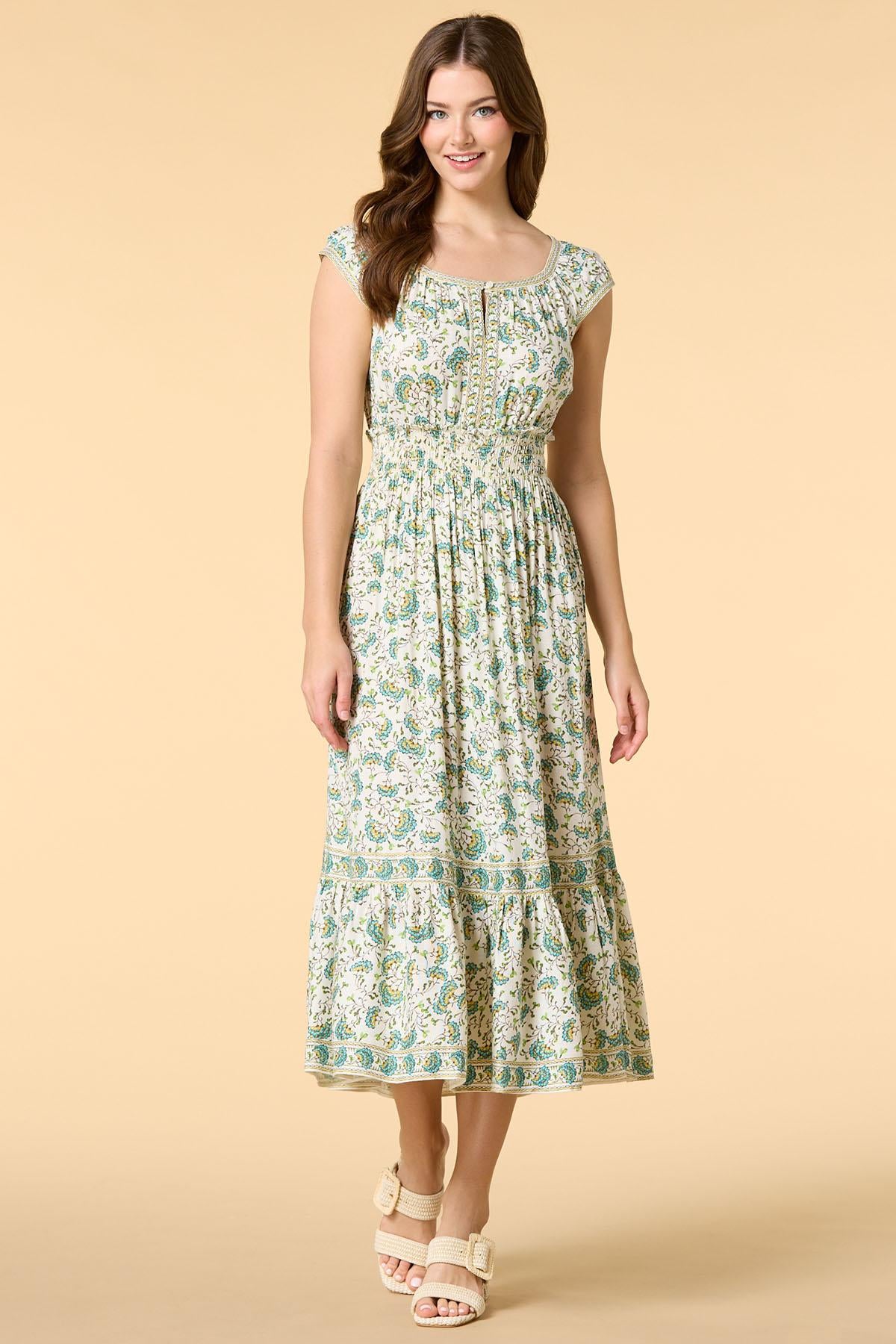 garden walls midi dress Versona Apparel