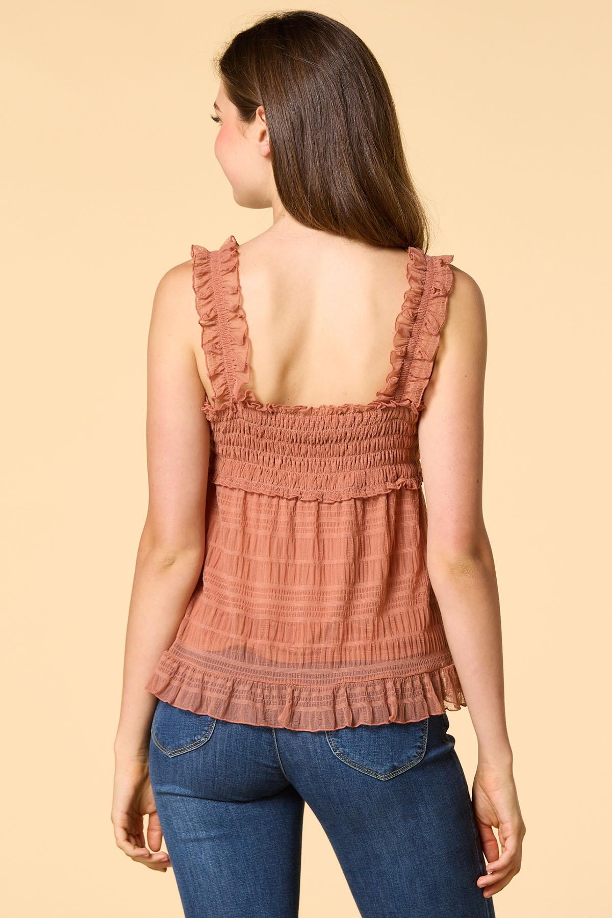 hot mesh tank Versona Apparel