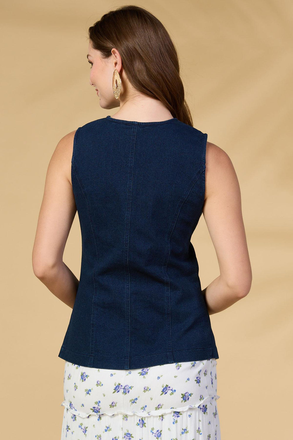so cool denim vest Versona Apparel