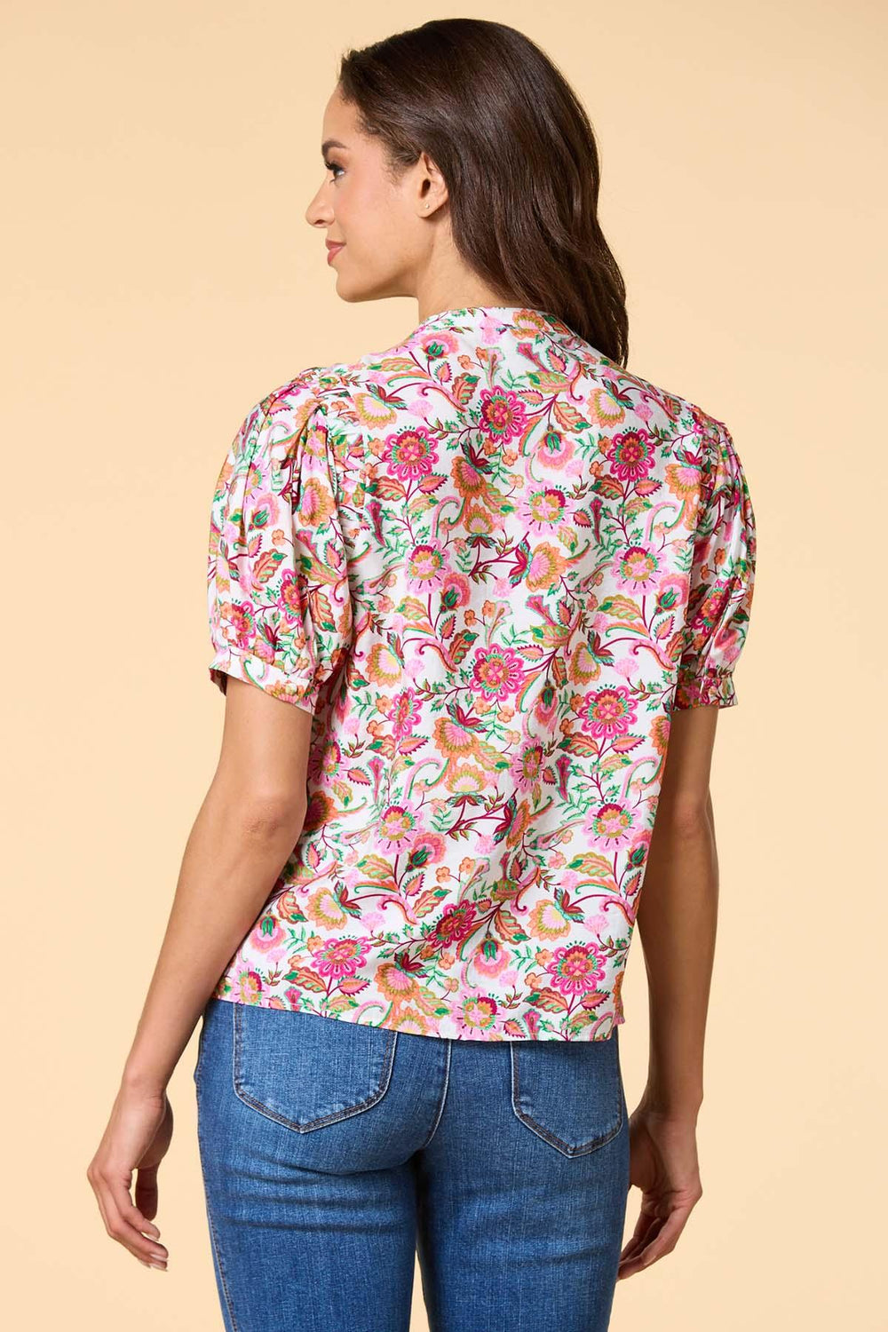 bright blooms top Versona Apparel