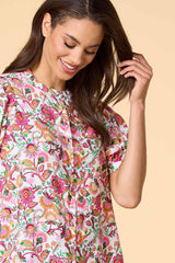 bright blooms top Versona Apparel