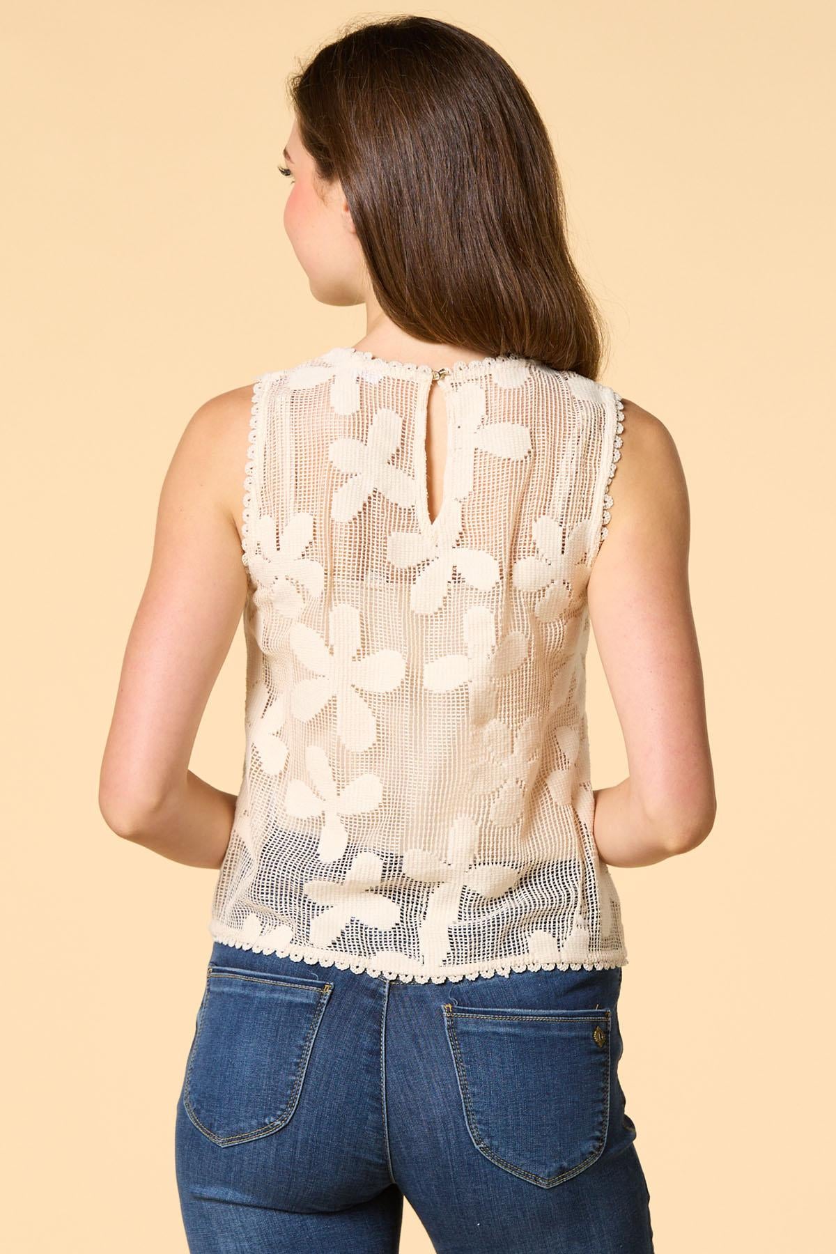cool in crochet tank Versona Apparel
