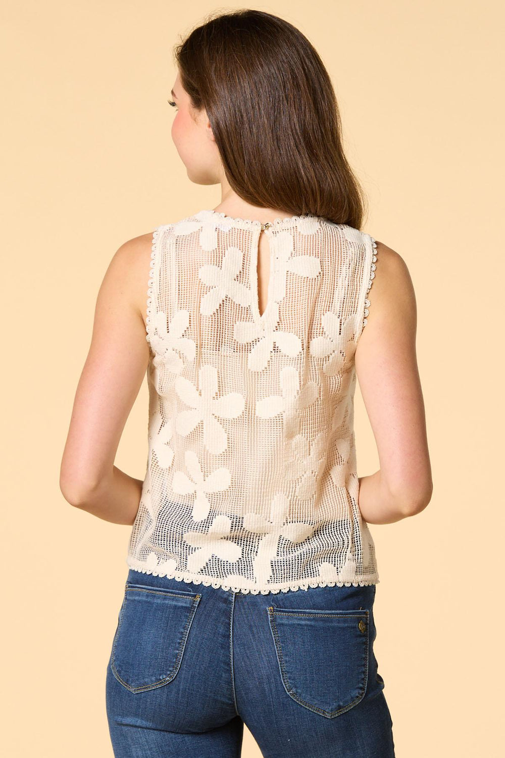 cool in crochet tank Versona Apparel
