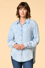 in a good light chambray shirt Versona Apparel