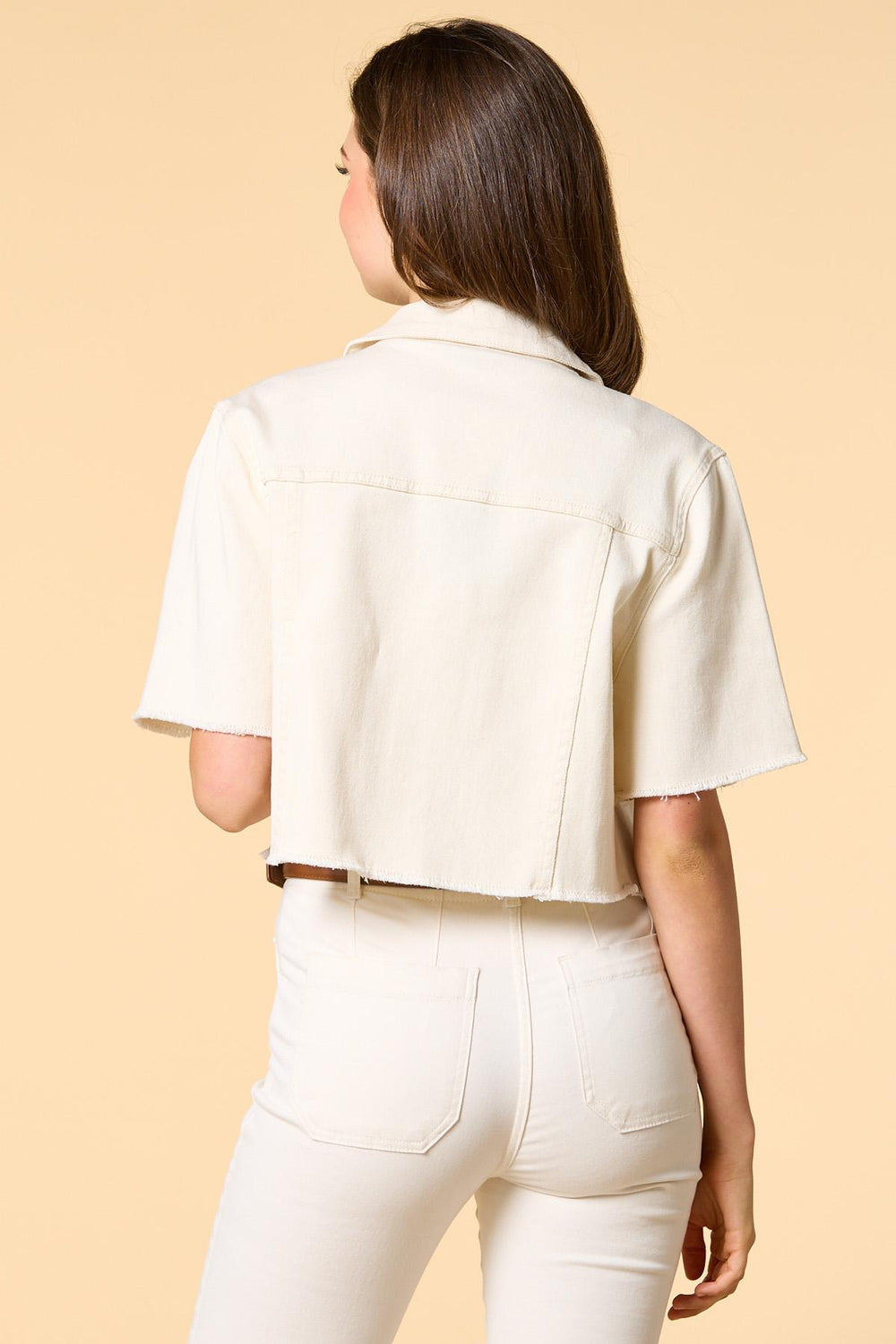 license to twill cropped jacket Versona Apparel