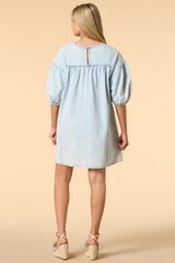 stay cool denim mini dress Versona Apparel
