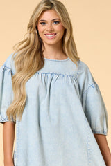 stay cool denim mini dress Versona Apparel