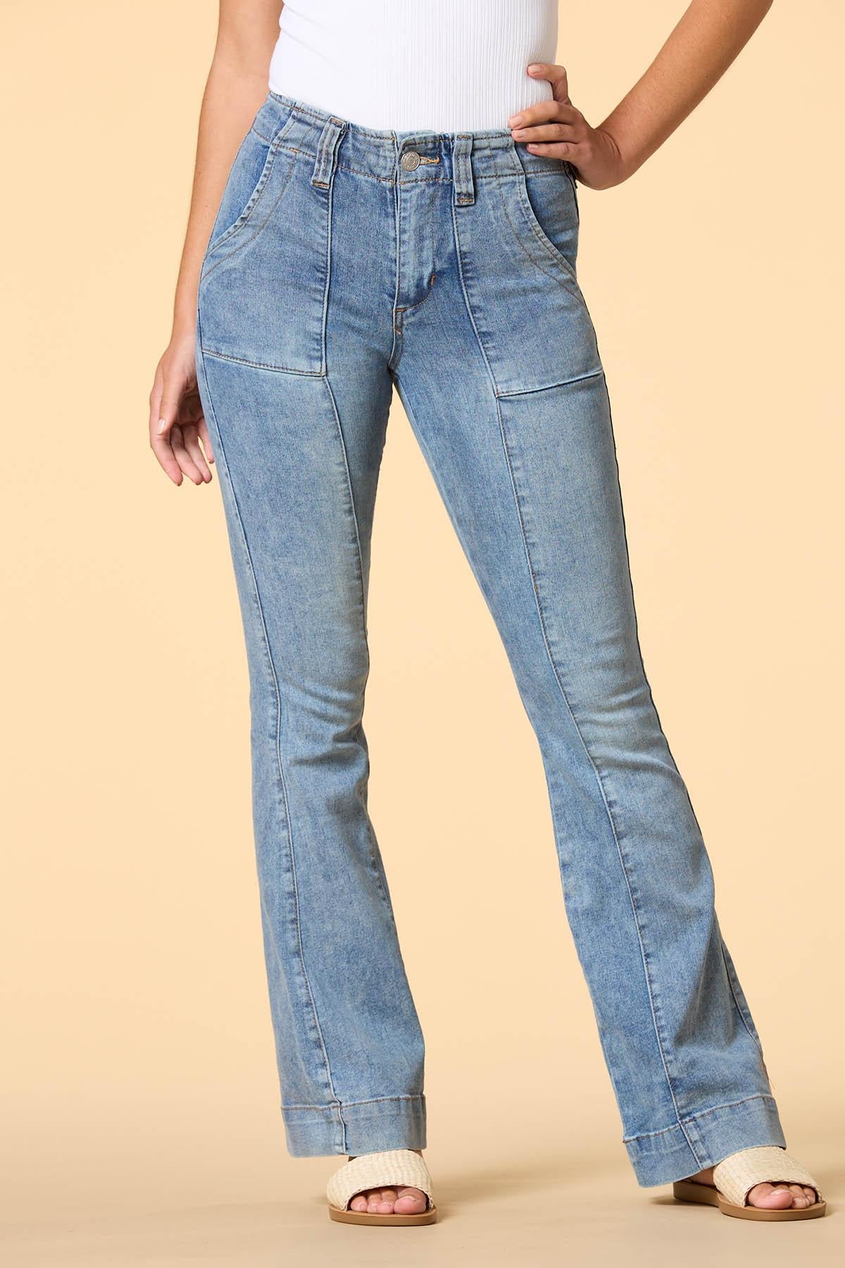 flare weather friend jeans Versona Apparel