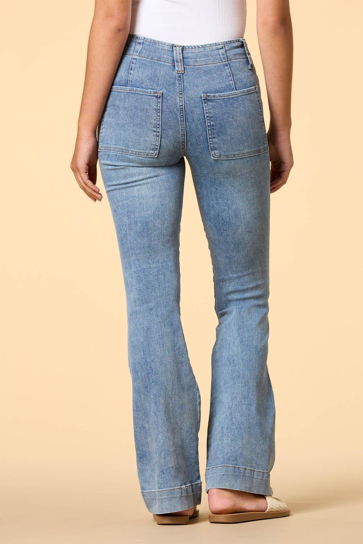 flare weather friend jeans Versona Apparel