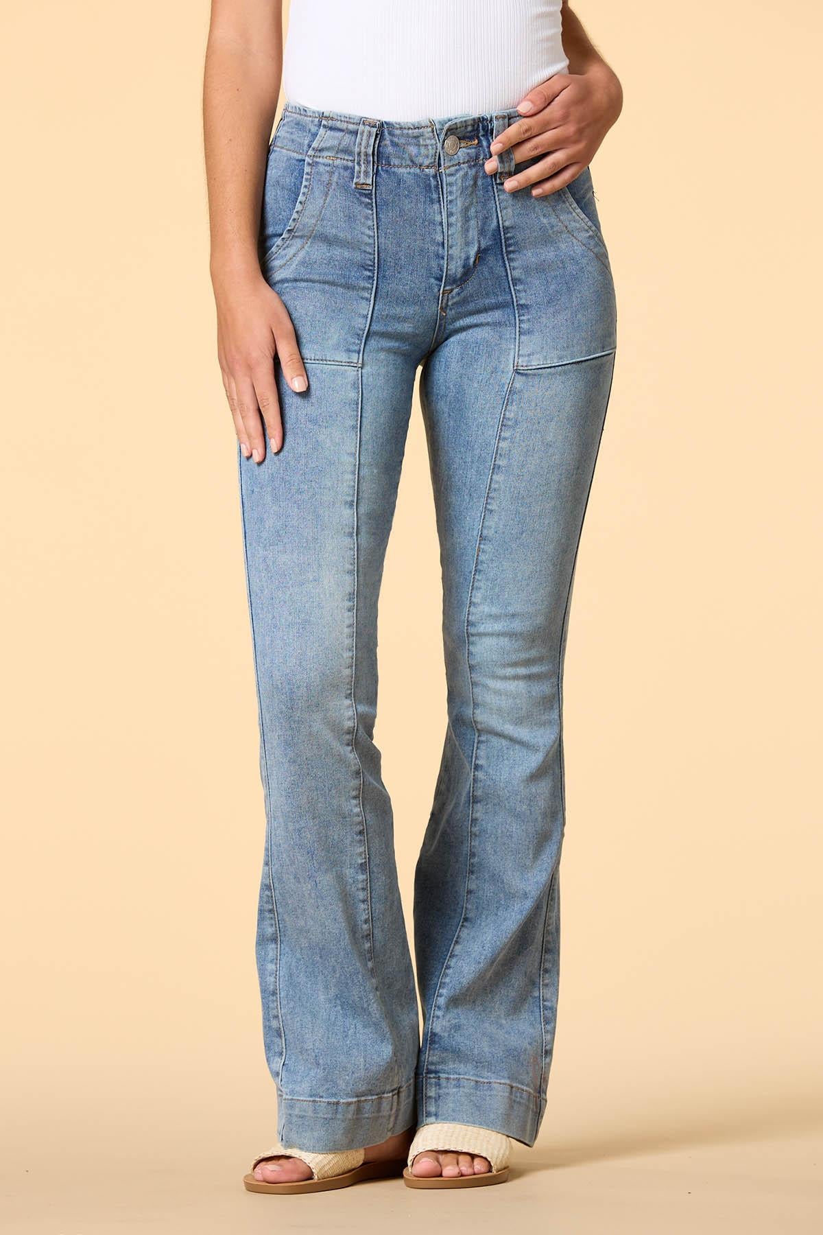 flare weather friend jeans Versona Apparel