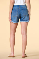 fray ground denim shorts Versona Apparel|Sale