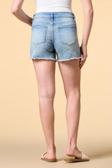 fray time denim shorts Versona Apparel