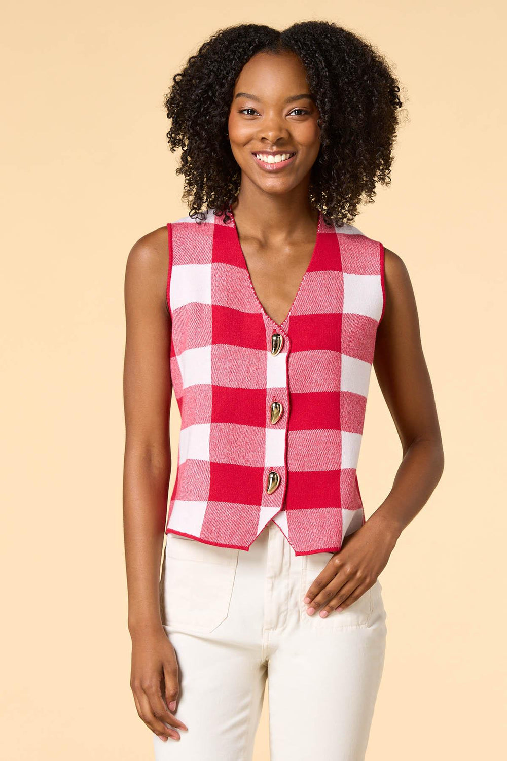 playing checkers sweater vest Versona Apparel