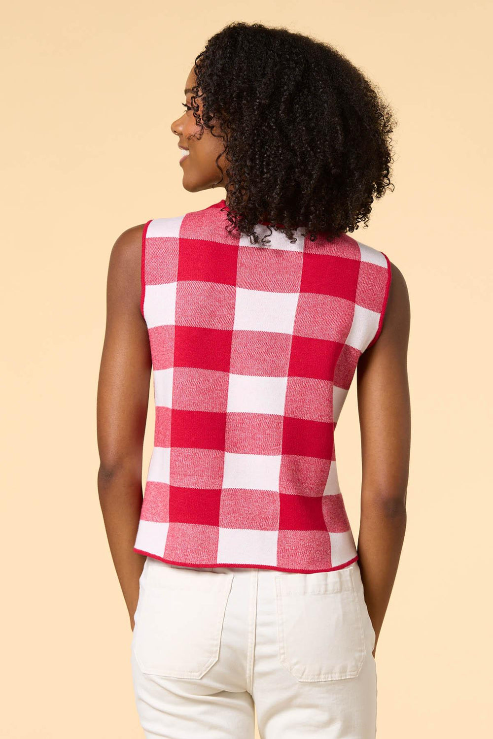playing checkers sweater vest Versona Apparel