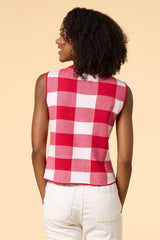 playing checkers sweater vest Versona Apparel