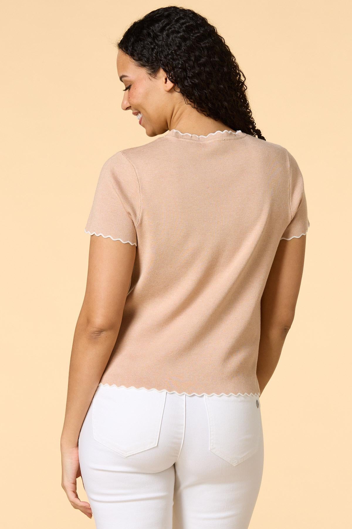 contrast cutie sweater Versona Apparel