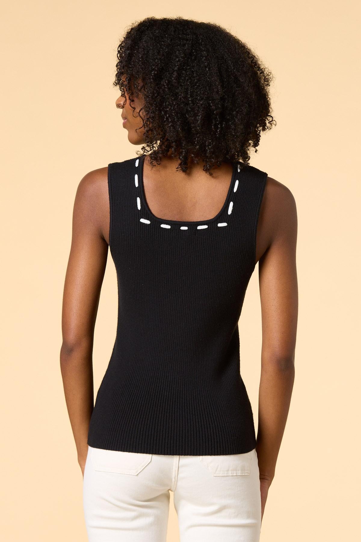 trim it up sweater tank Versona Apparel|Sale