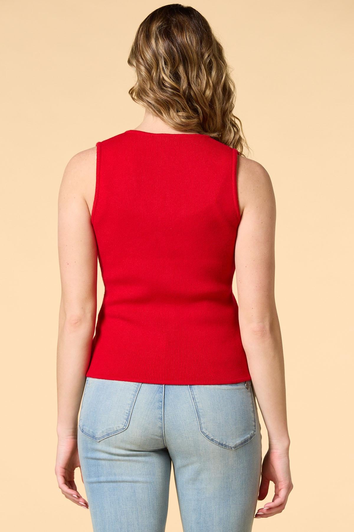 red handed sweater vest Versona Apparel|Sale