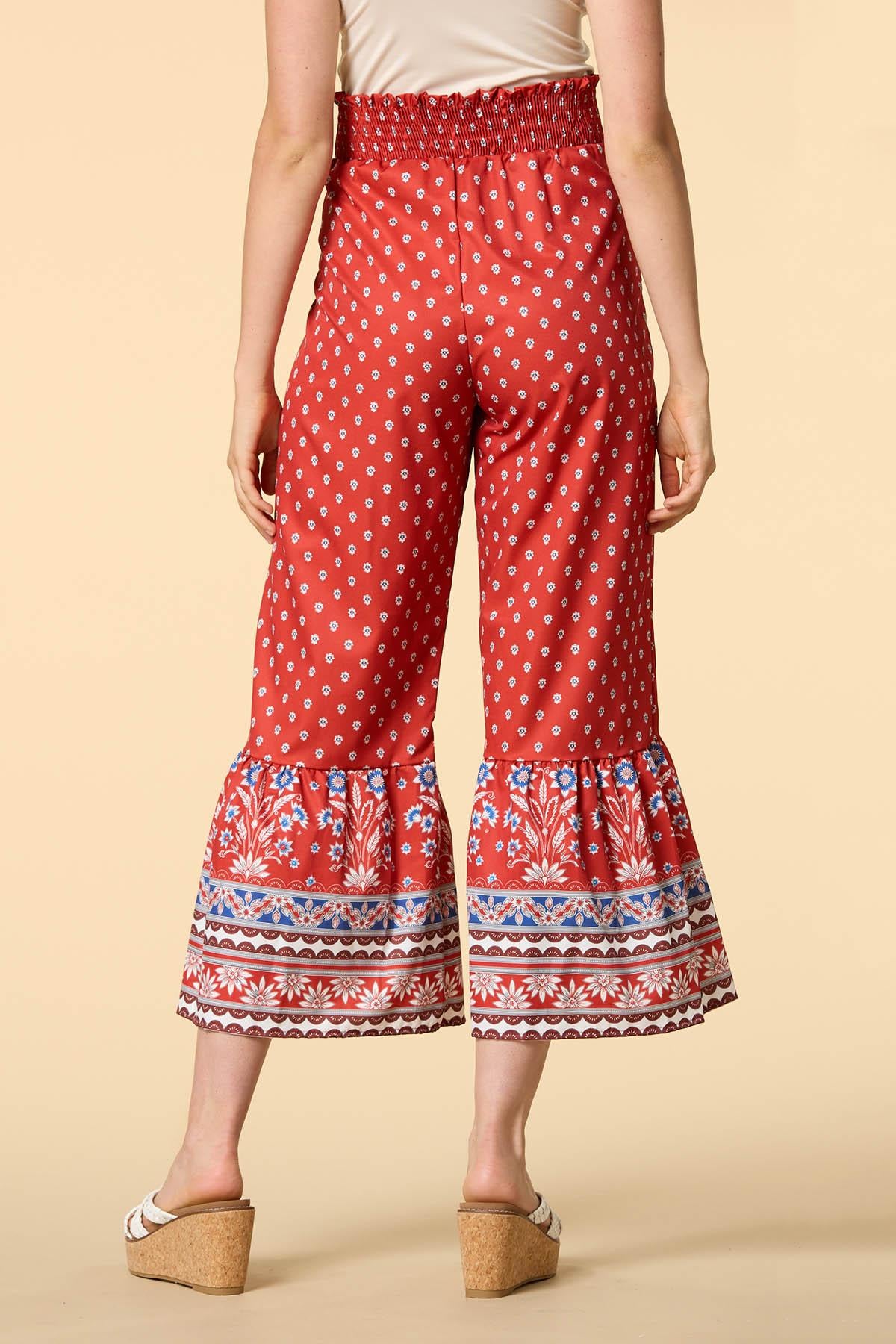 garden gates satin pants Versona Apparel