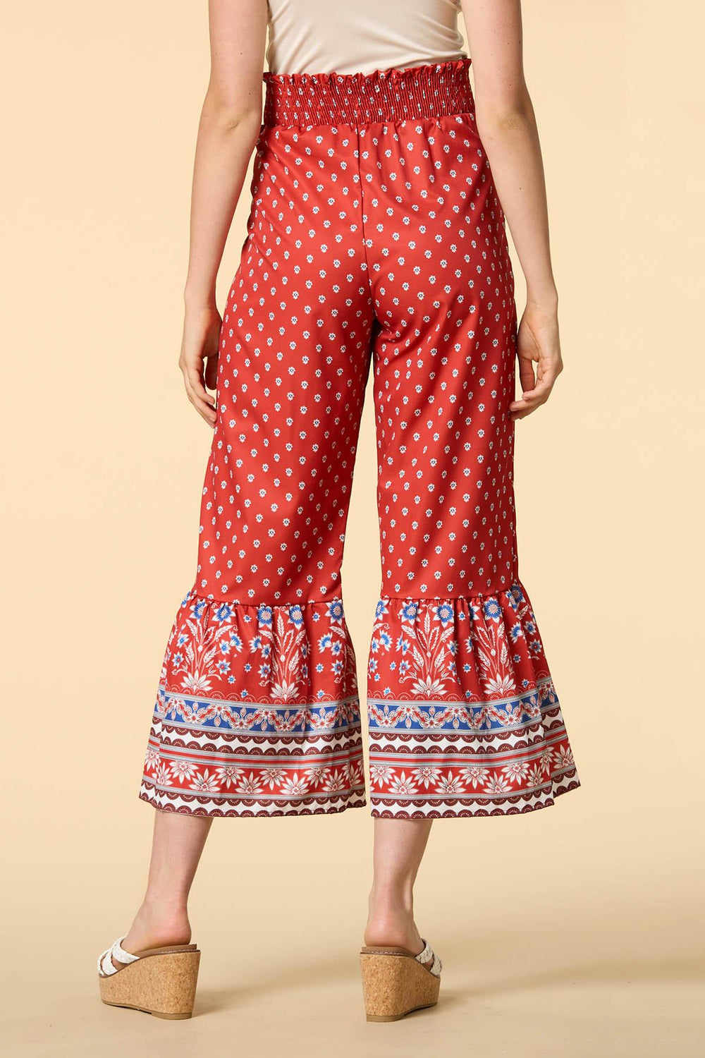 garden gates satin pants Versona Apparel