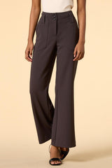 petite daily drive ponte pants- espresso Versona Apparel