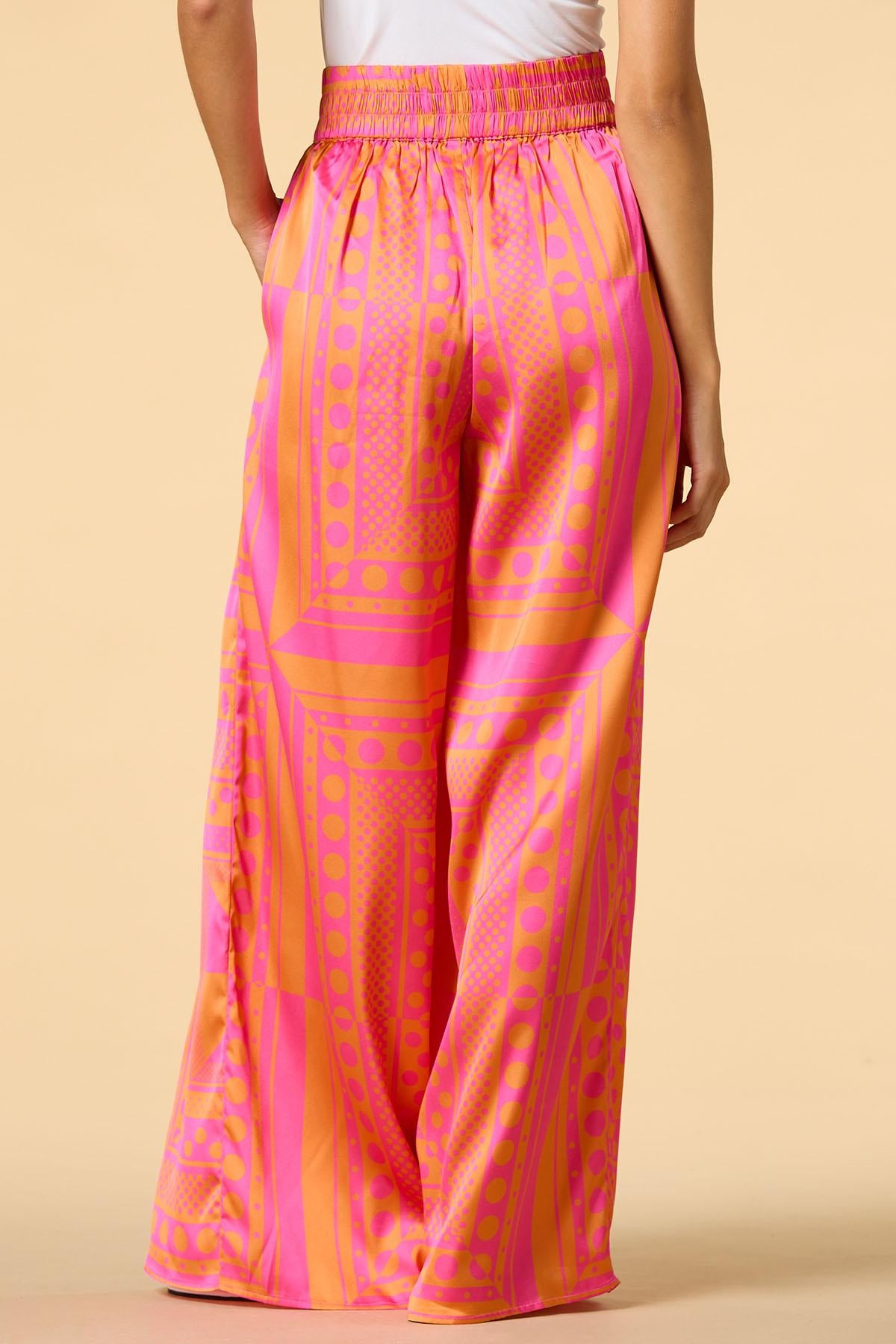 south of the border satin pants Versona Apparel