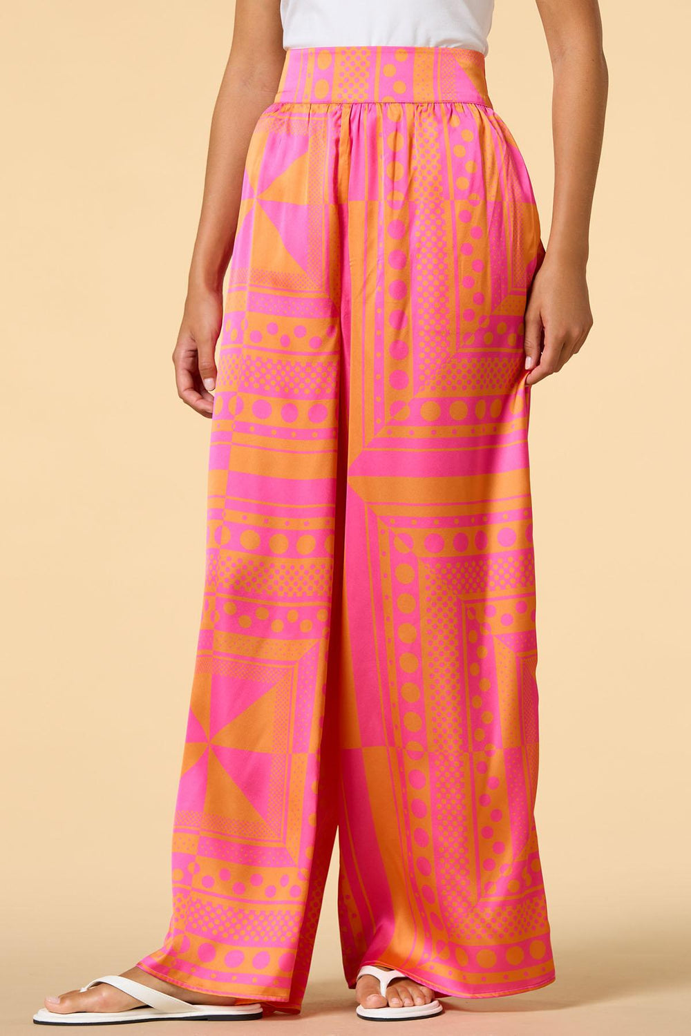 south of the border satin pants Versona Apparel