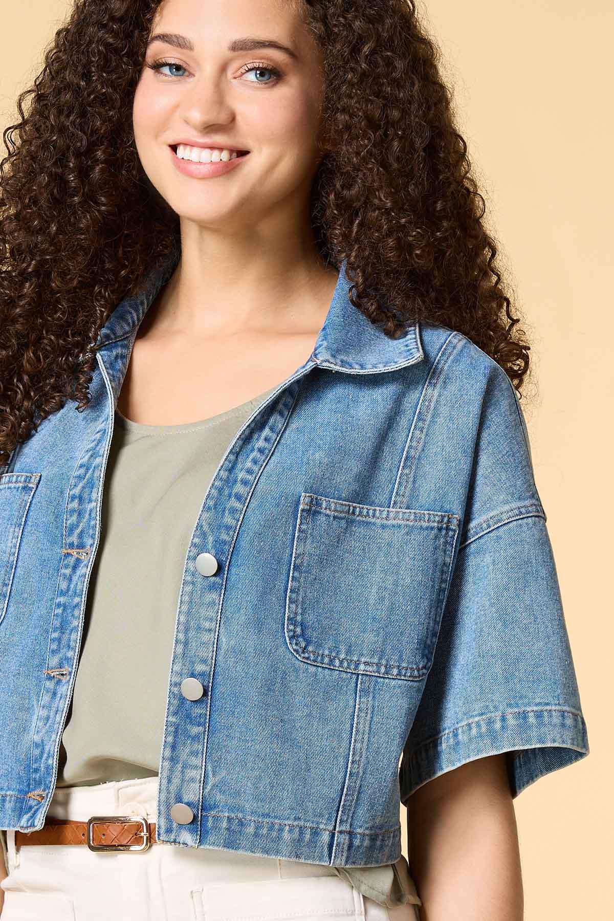 warming up denim jacket Versona Apparel