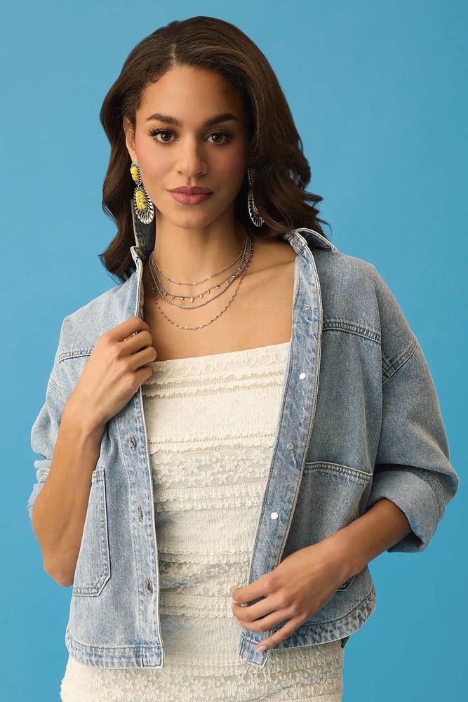 come and go denim jacket Versona Apparel|Sale