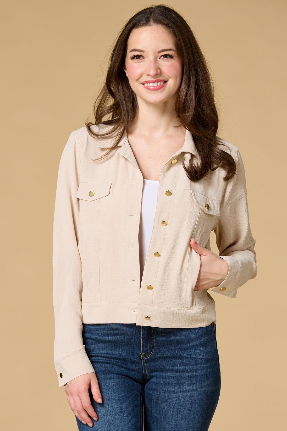 light and breezy utility jacket Versona Apparel|Sale