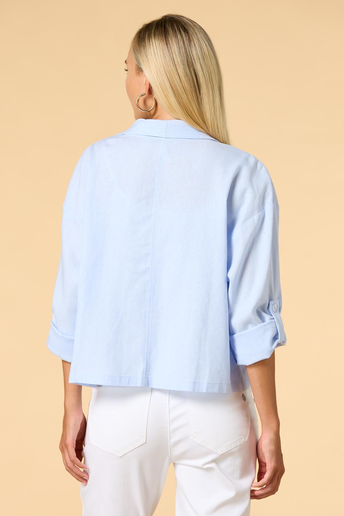 lights on linen jacket Versona Apparel|Sale