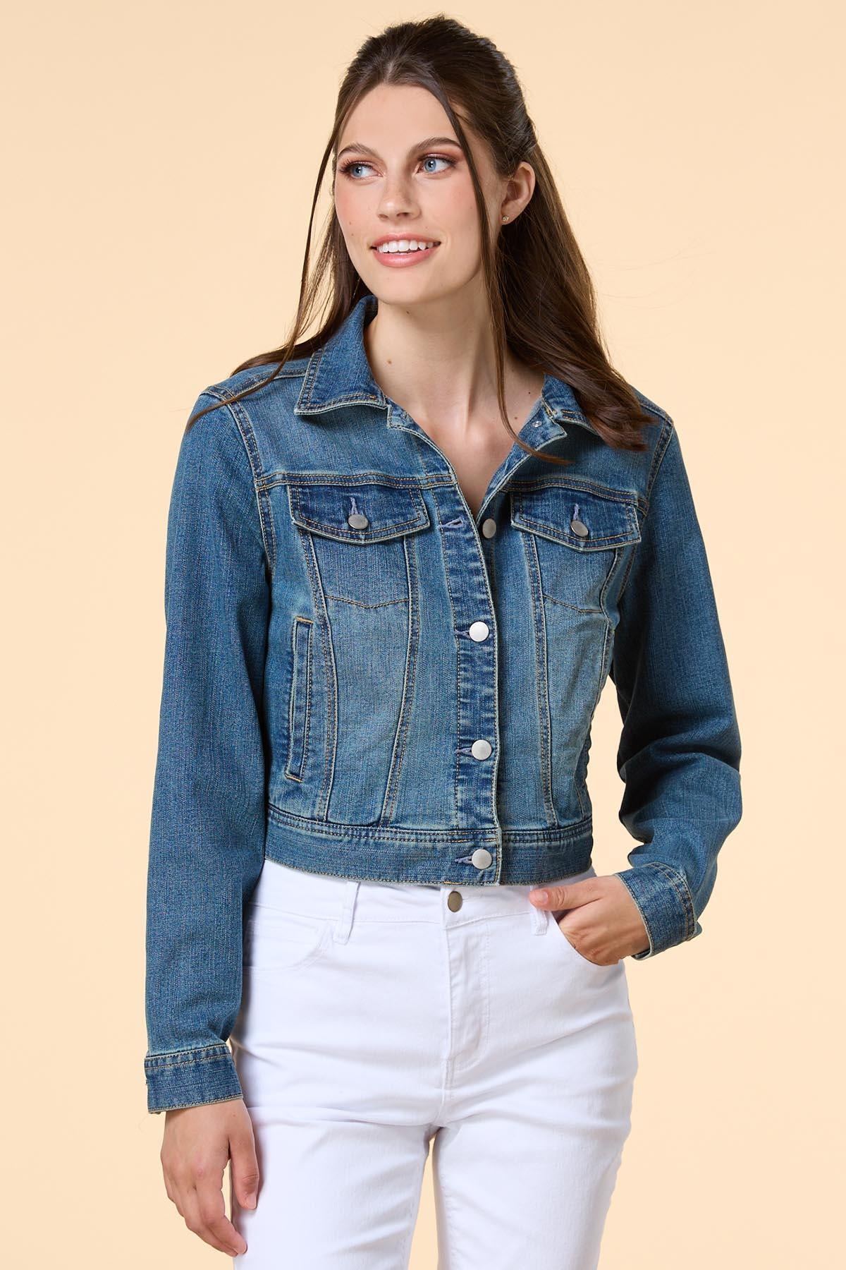 time and time again denim jacket Versona Apparel|Sale