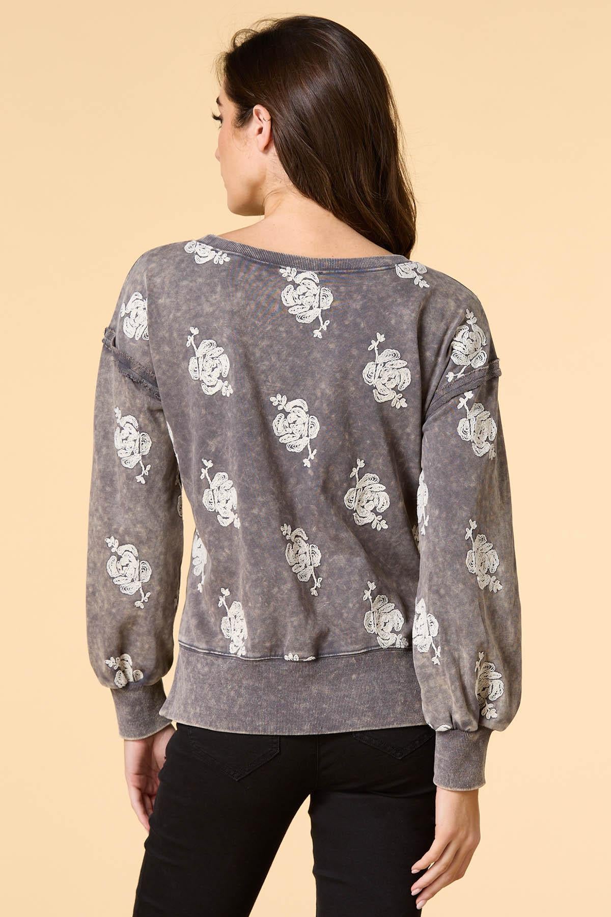 smell the roses sweatshirt Versona Apparel