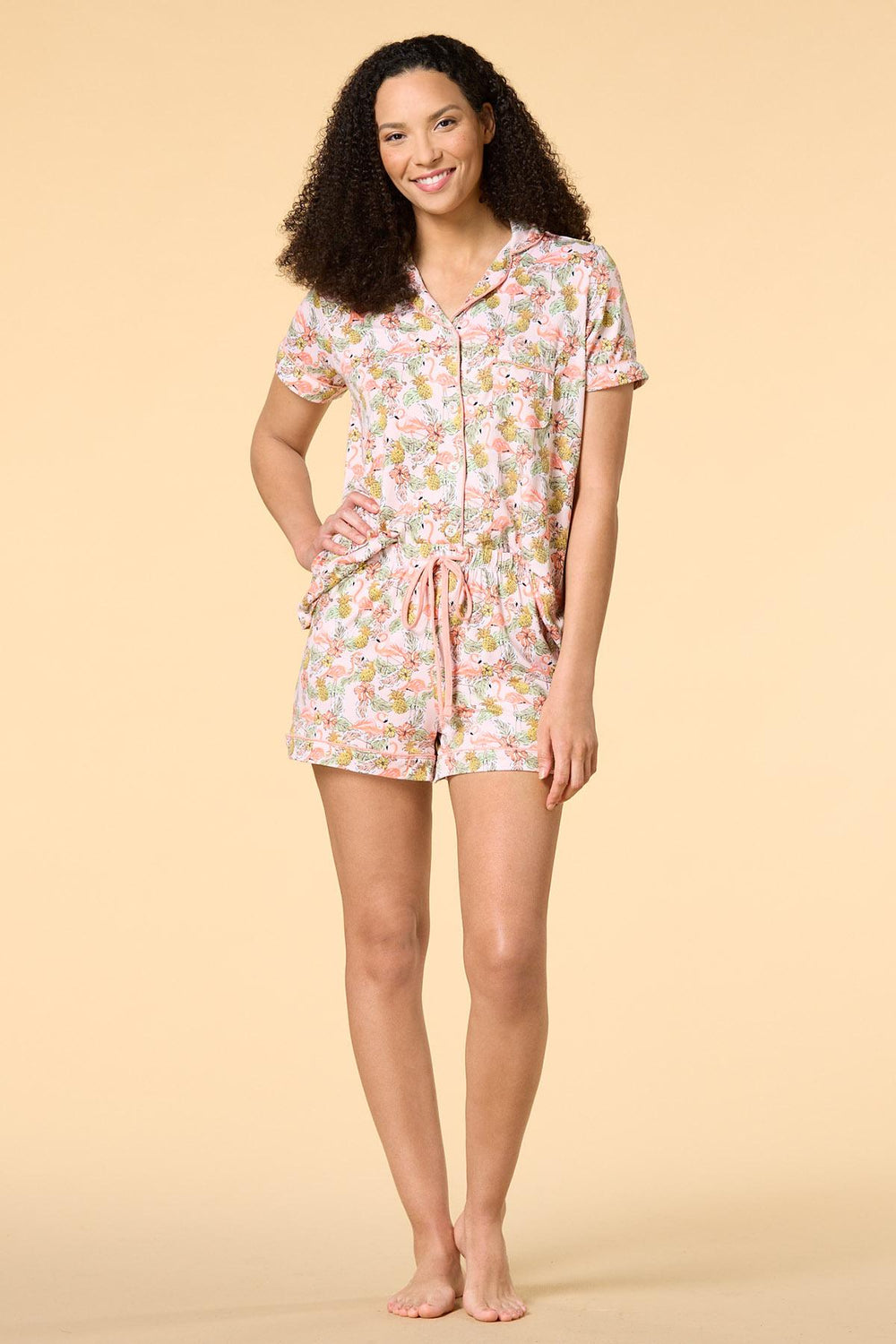 ready to flamingle sleep set Versona Apparel